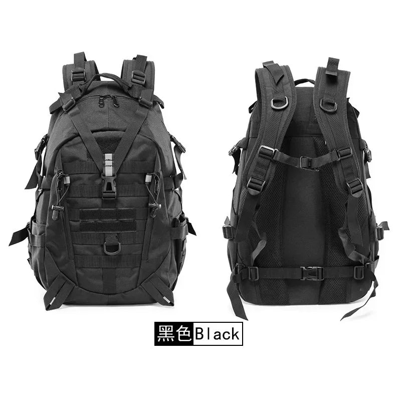 40 L Campingrucksack mit reflektierenden Streifen, verstellbare Gurte, mehrere Taschen