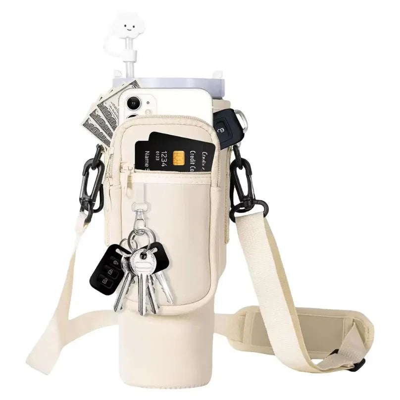 Neopren-Wasserflaschentasche mit verstellbarem Schultergurt